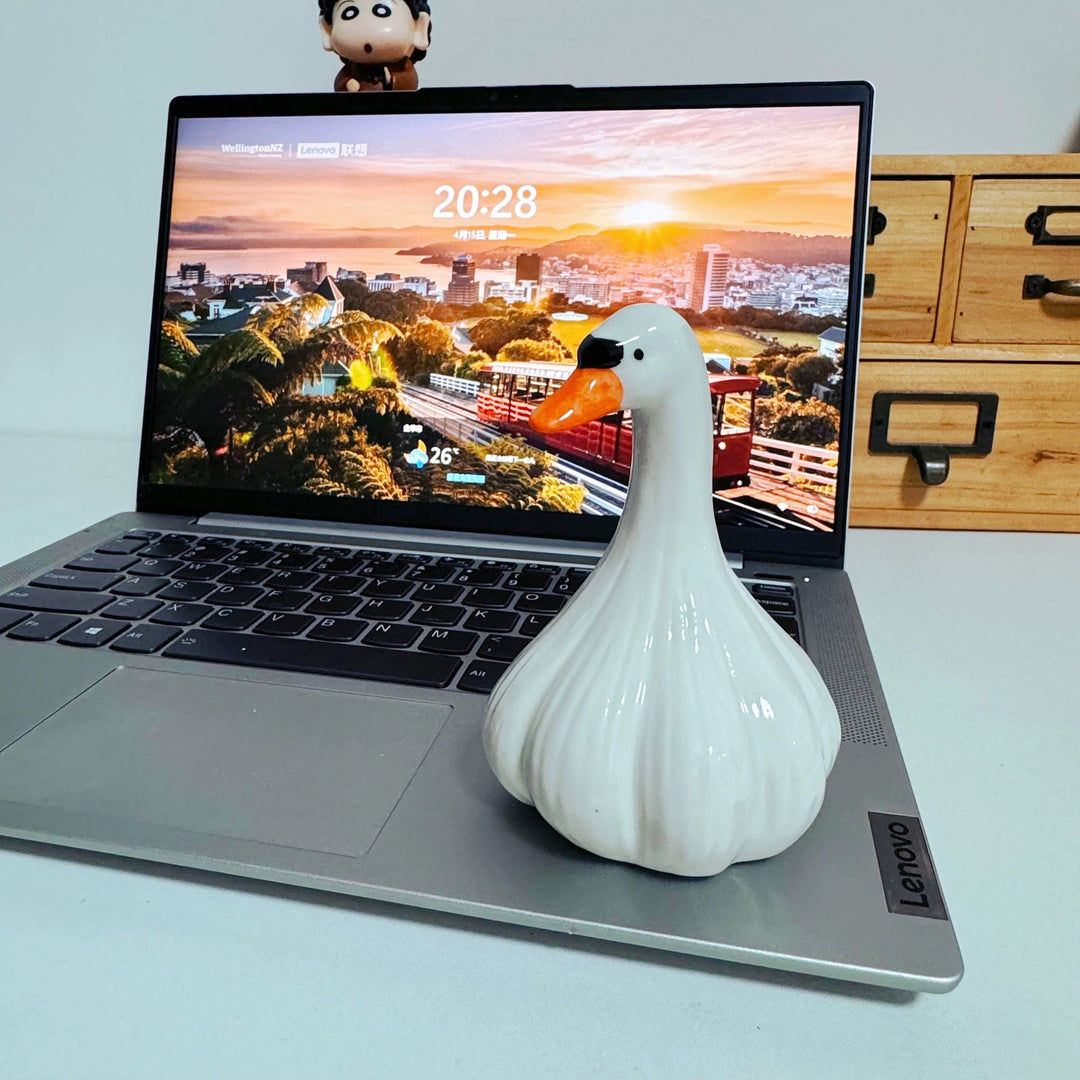 Creative Ceramic Duck Healing Desktop Ornaments