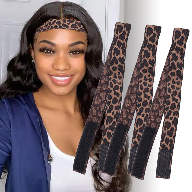 Headgear Elastic Band Wig Edge Fixing Velcro