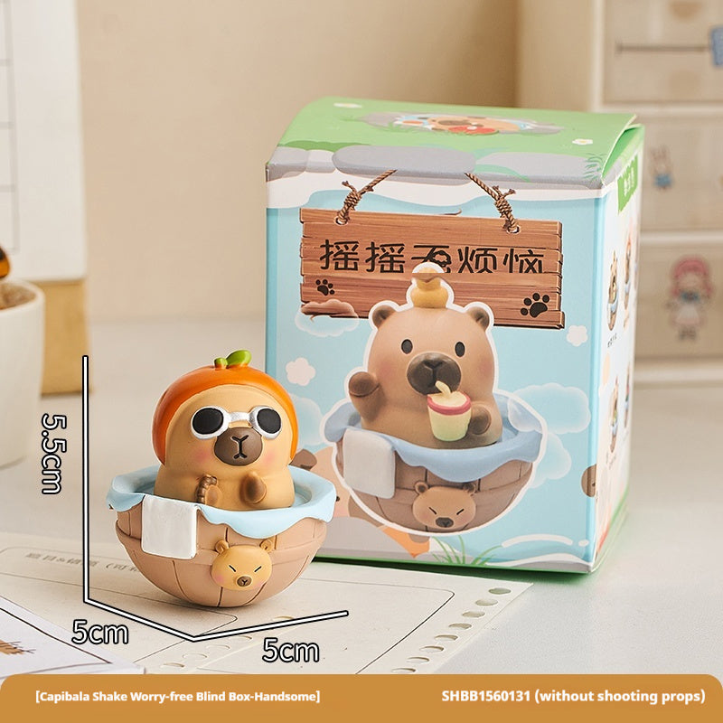 Cute Healing Capibala Wobbly Ornament