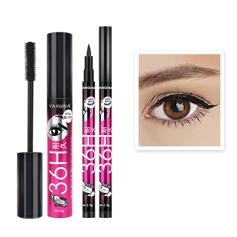 Eyeliner & Mascara Duo Makeup Set – Waterproof Long-Lasting