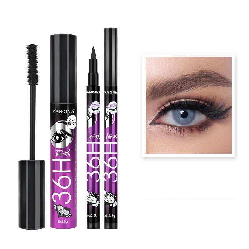 Eyeliner & Mascara Duo Makeup Set – Waterproof Long-Lasting