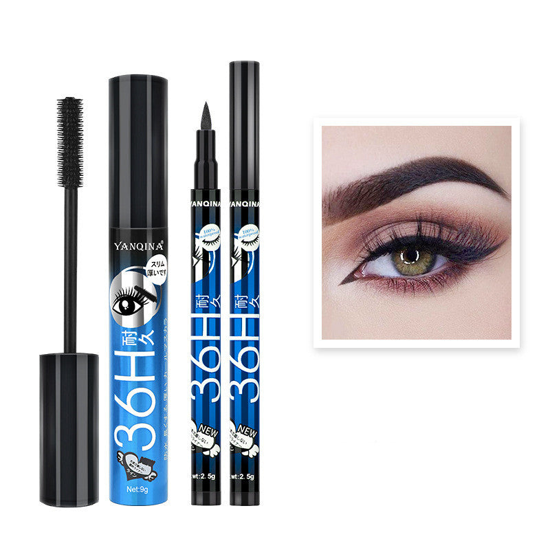 Eyeliner & Mascara Duo Makeup Set – Waterproof Long-Lasting