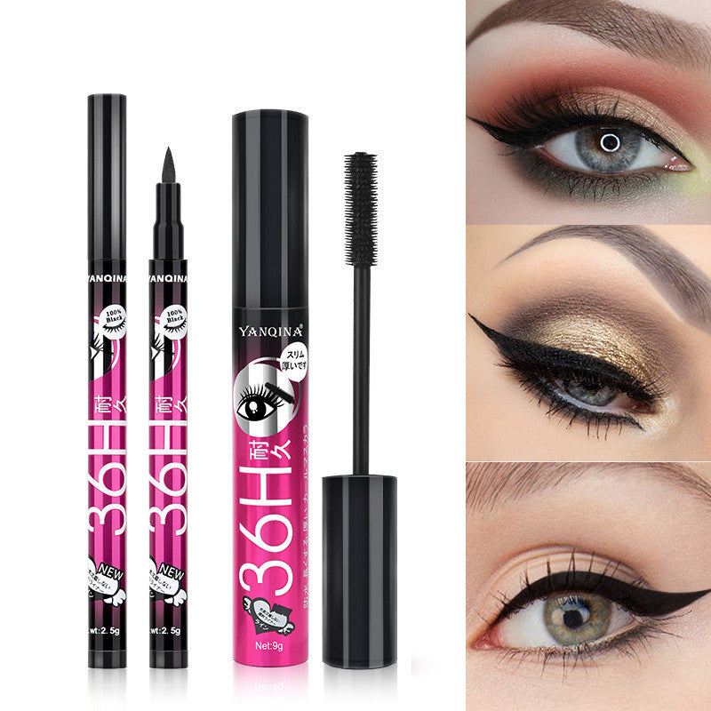 Eyeliner & Mascara Duo Makeup Set – Waterproof Long-Lasting