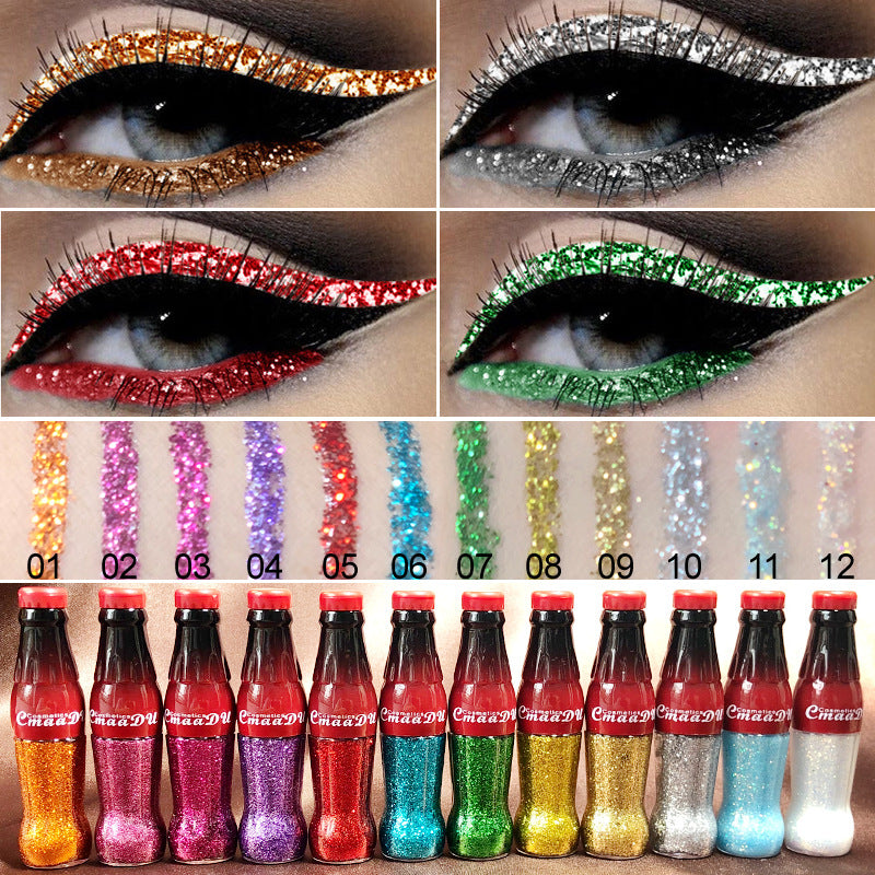 Diamond Glitter Eyeliner – 12 Iconic Shades, Waterproof All Day