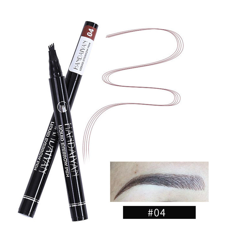 4-Head Micro Brow Pencil – Salon-Perfect Natural Hair Strokes, 15 Shades