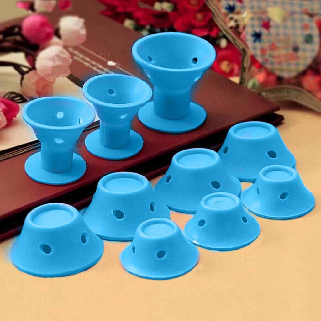 Heatless Silicone Hair Curlers – Bouncy Curls While You Sleep, Zero Damage