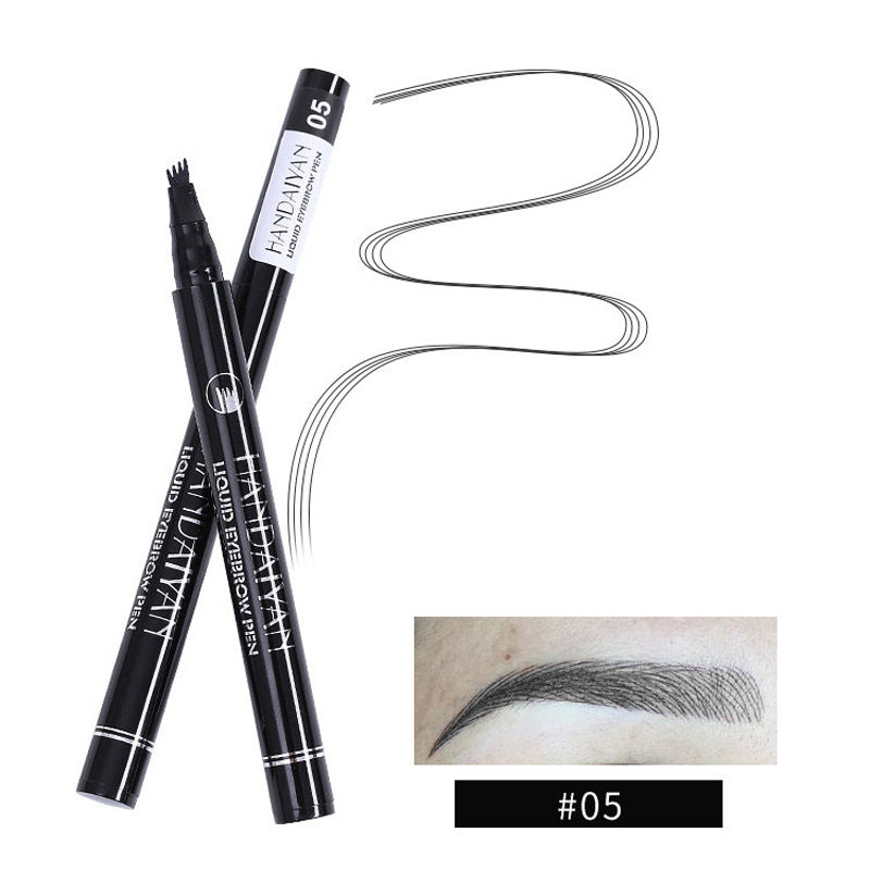 4-Head Micro Brow Pencil – Salon-Perfect Natural Hair Strokes, 15 Shades