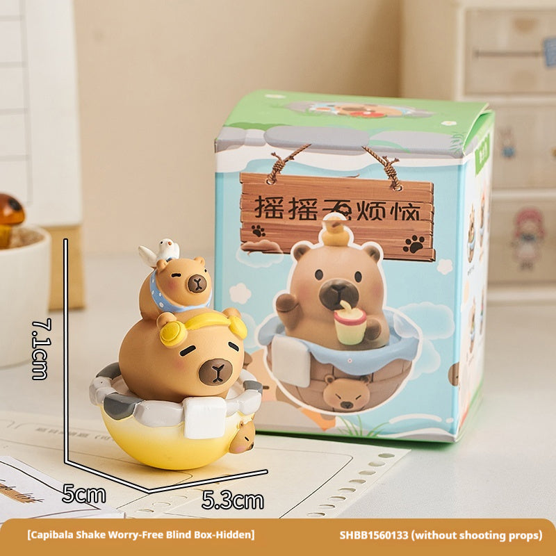 Cute Healing Capibala Wobbly Ornament