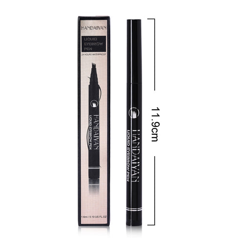 4-Head Micro Brow Pencil – Salon-Perfect Natural Hair Strokes, 15 Shades