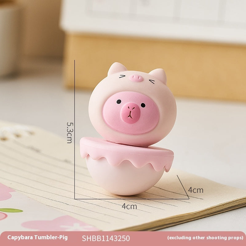 Cute Healing Capibala Wobbly Ornament