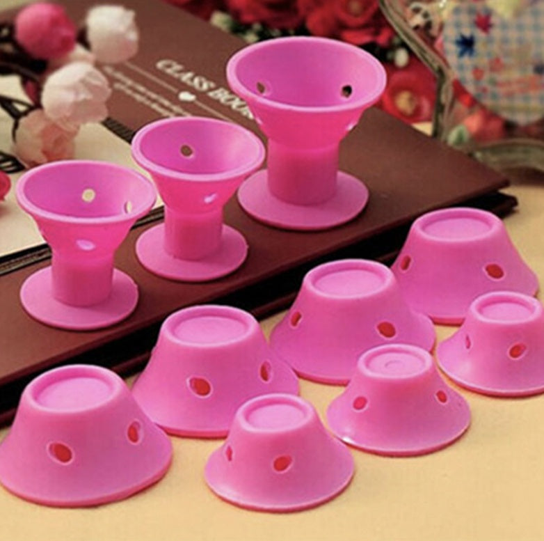 Heatless Silicone Hair Curlers – Bouncy Curls While You Sleep, Zero Damage