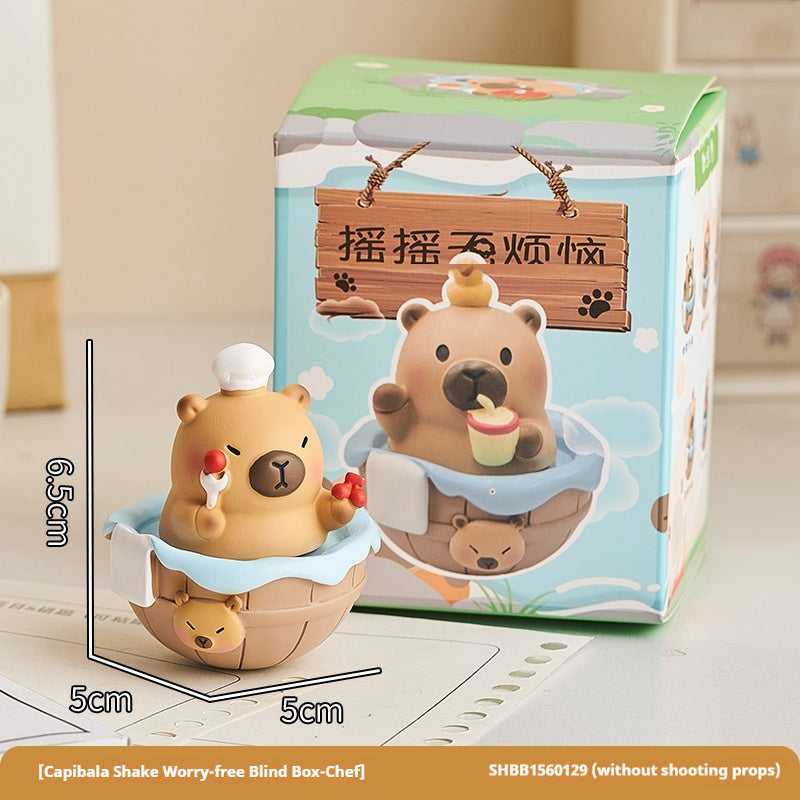 Cute Healing Capibala Wobbly Ornament