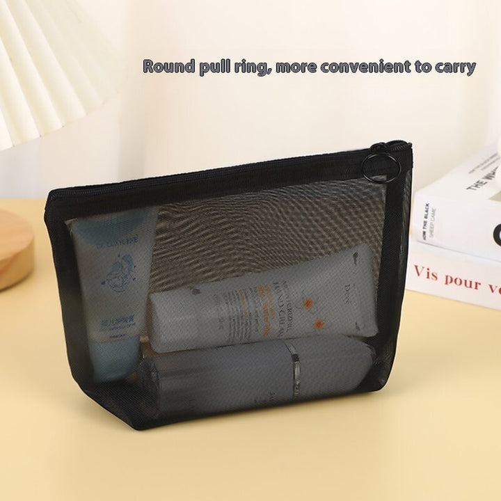 Mesh Cosmetic Bag Storage High-grade Transparent