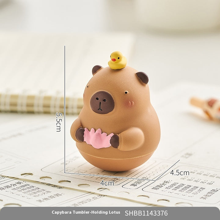 Cute Healing Capibala Wobbly Ornament