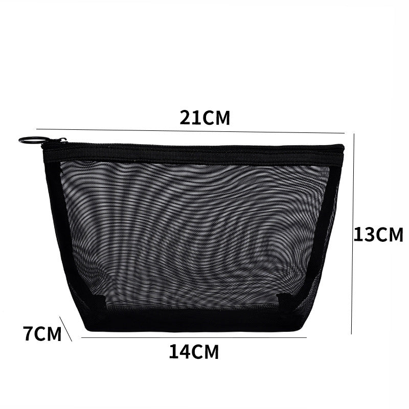 Mesh Cosmetic Bag Storage High-grade Transparent