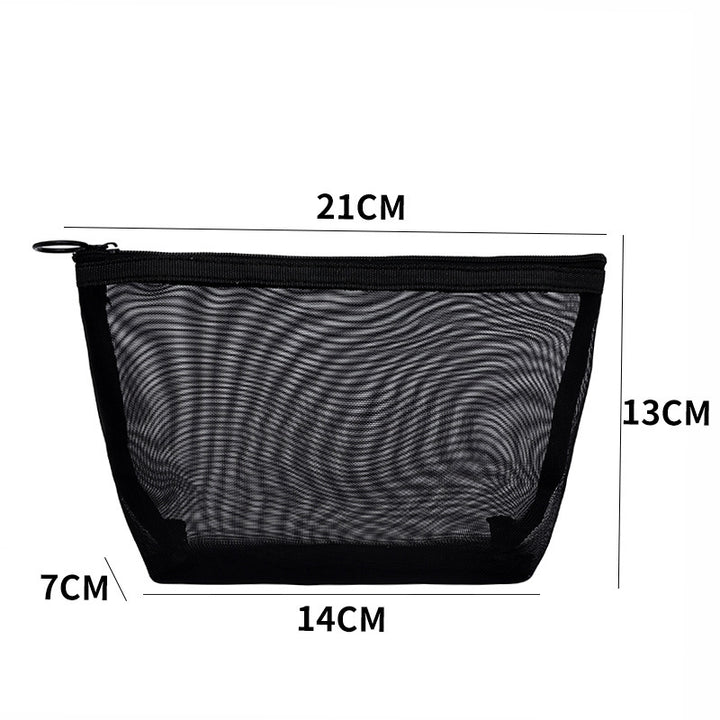 Mesh Cosmetic Bag Storage High-grade Transparent