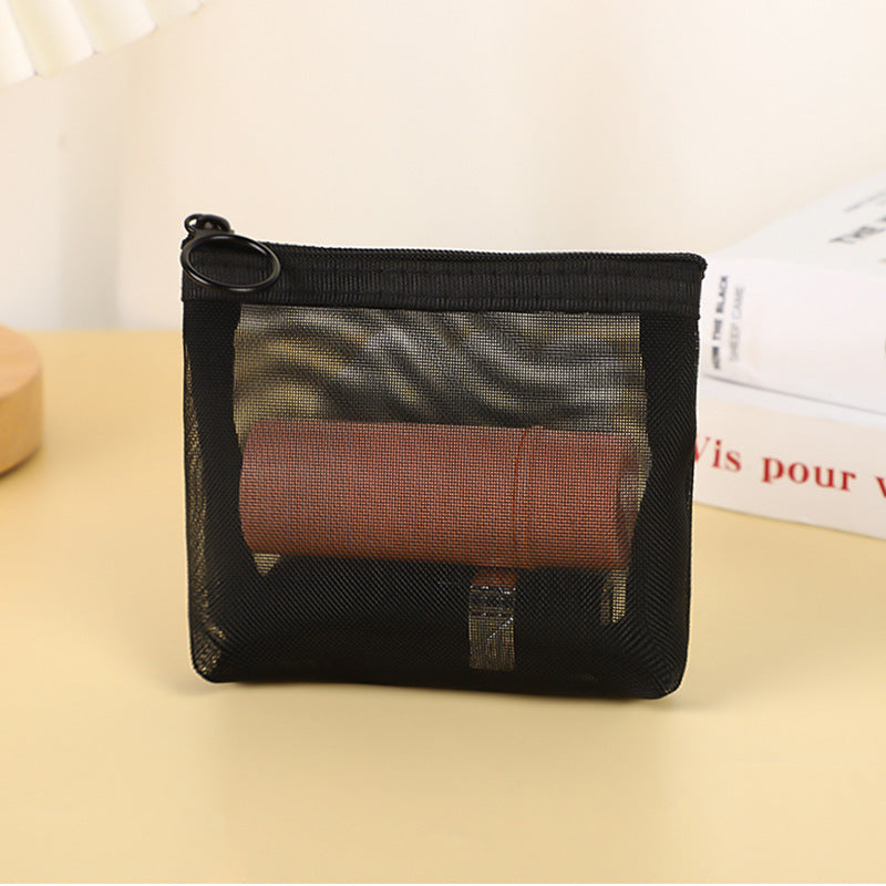 Mesh Cosmetic Bag Storage High-grade Transparent