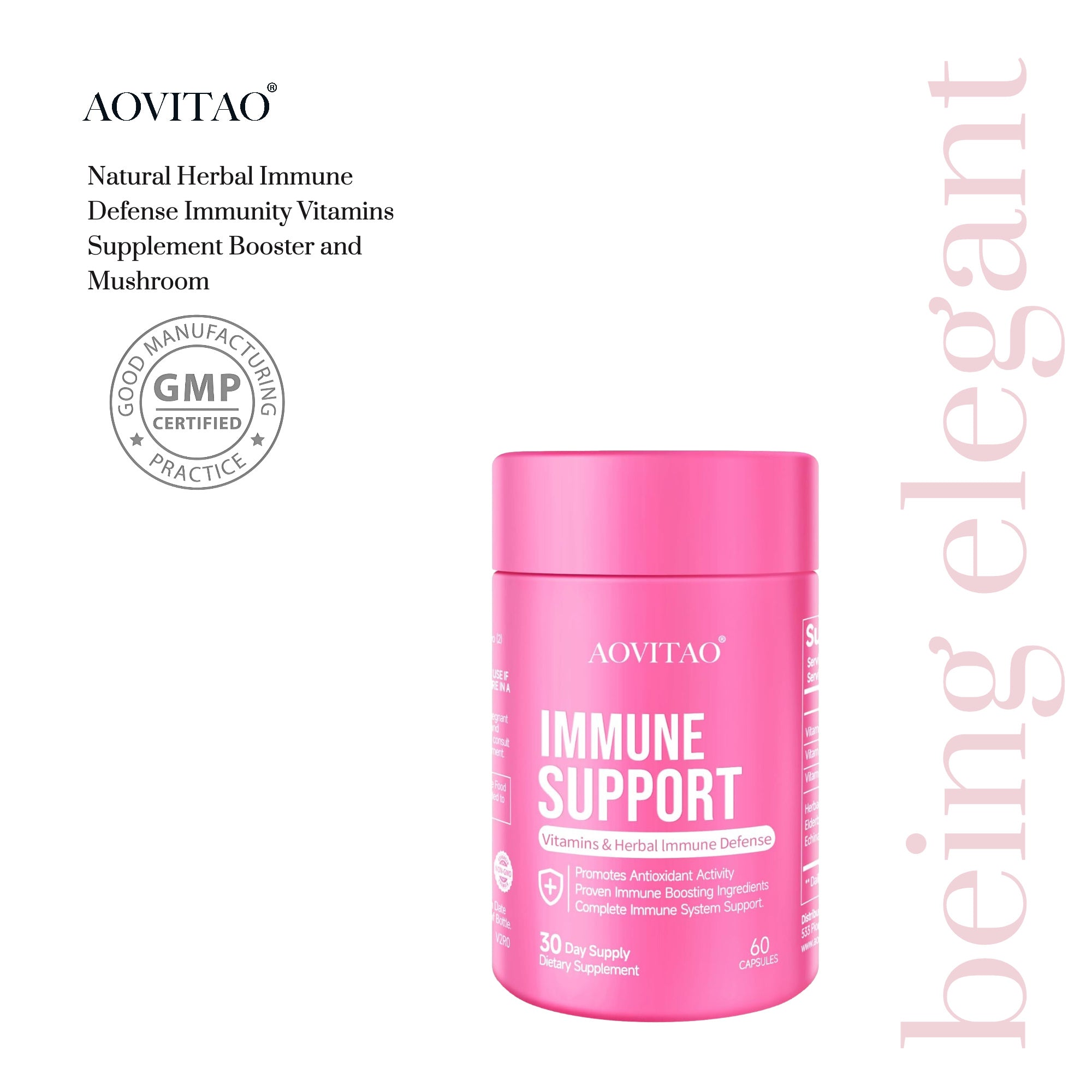 6-Mushroom Immune Defense Supplement – Lion's Mane, Reishi, Chaga & More
