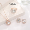 Pearl Butterfly Jewelry Set Drip Oil