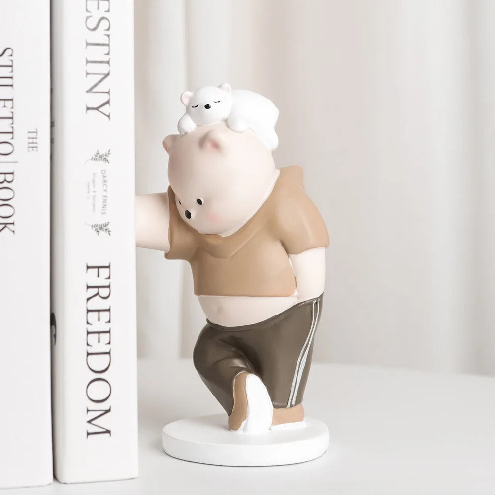 Healing Bear Bookend Ornaments Table Decorations
