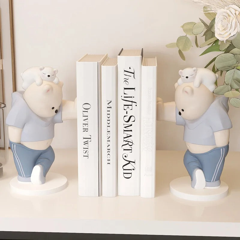 Healing Bear Bookend Ornaments Table Decorations