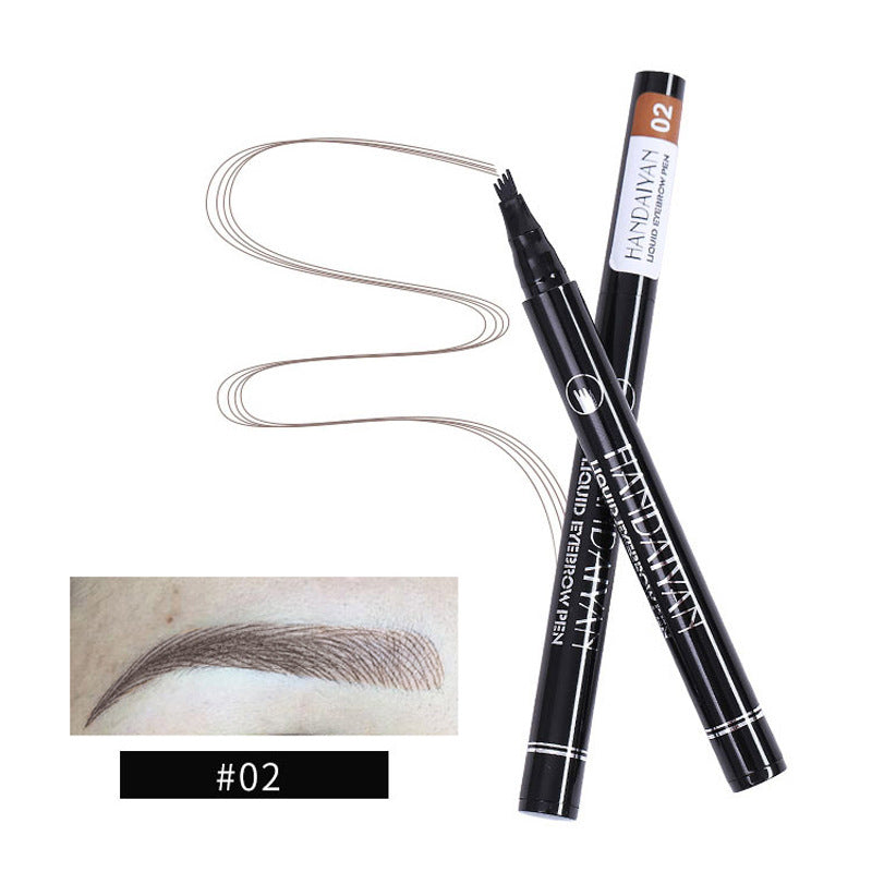 4-Head Micro Brow Pencil – Salon-Perfect Natural Hair Strokes, 15 Shades