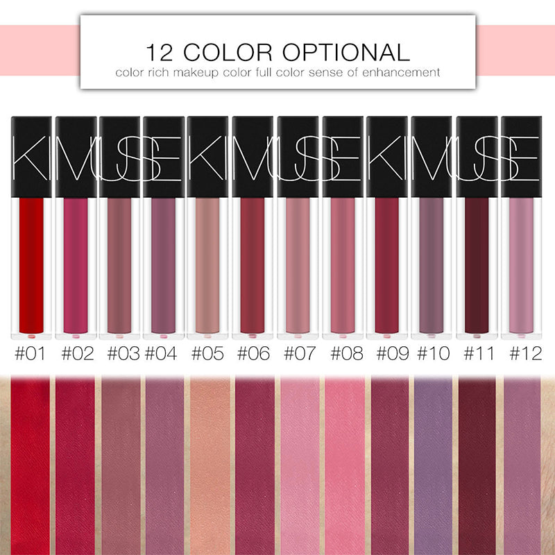 Velvet Matte Liquid Lipstick – Rich All-Day Colour, 12 Luxe Shades