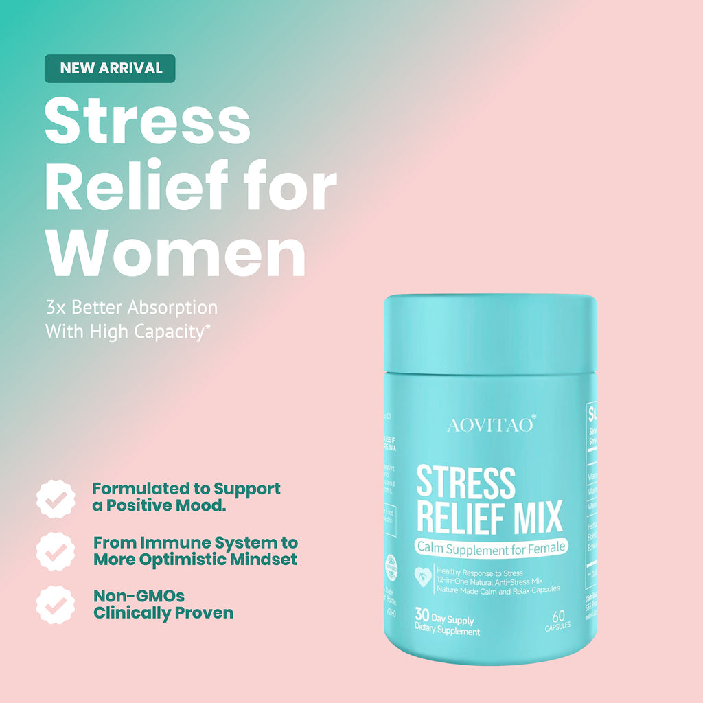 Ashwagandha Calm & Focus for Women – Stress Relief, Magnesium & L-Theanine