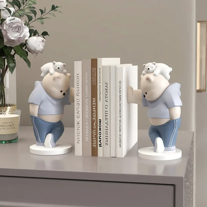 Healing Bear Bookend Ornaments Table Decorations