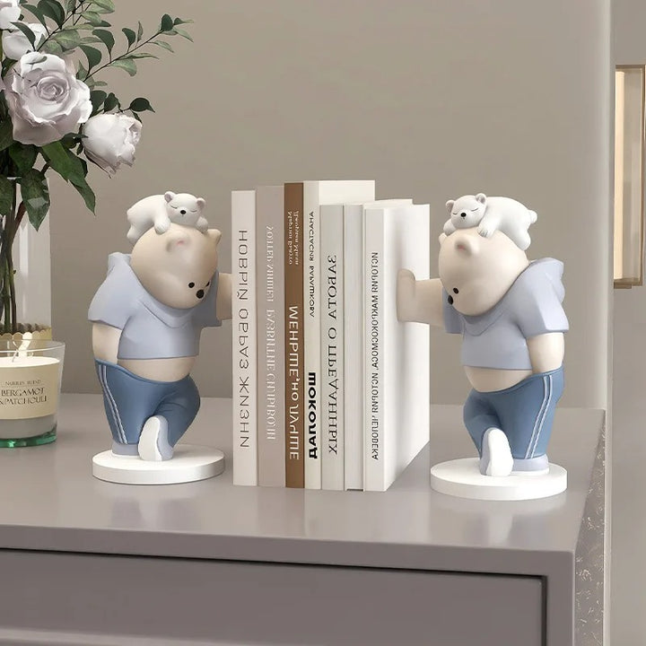 Healing Bear Bookend Ornaments Table Decorations