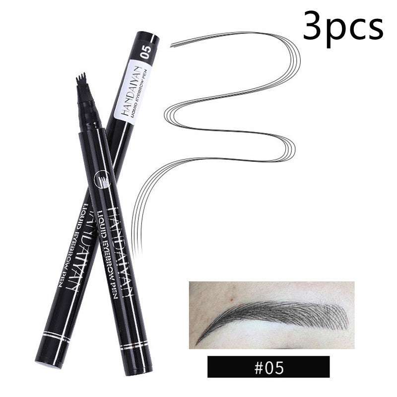 4-Head Micro Brow Pencil – Salon-Perfect Natural Hair Strokes, 15 Shades