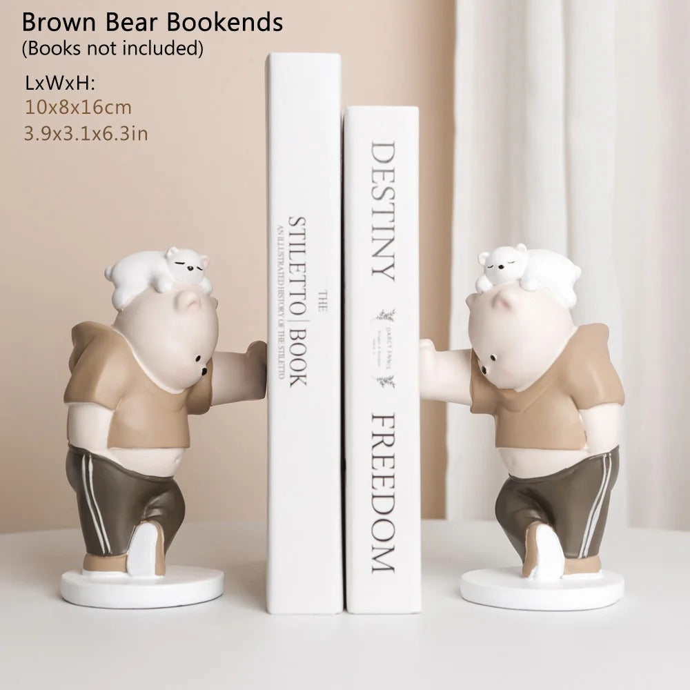 Healing Bear Bookend Ornaments Table Decorations