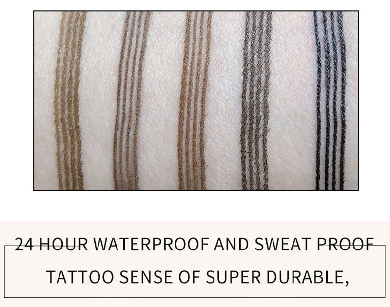 4-Head Micro Brow Pencil – Salon-Perfect Natural Hair Strokes, 15 Shades