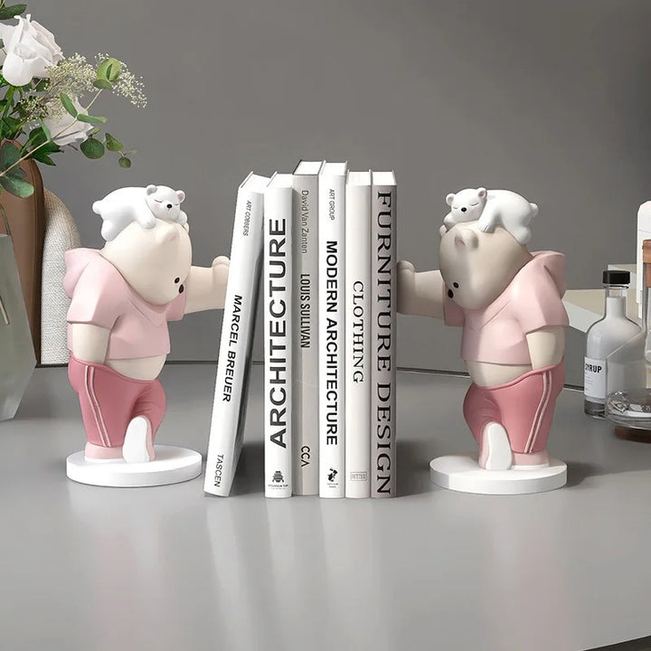 Healing Bear Bookend Ornaments Table Decorations