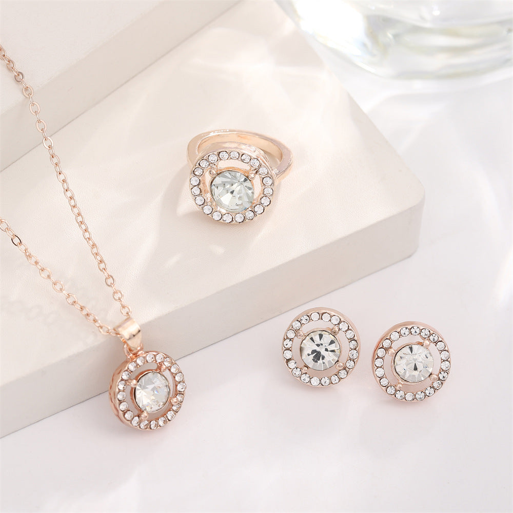 Pearl Butterfly Jewelry Set Drip Oil