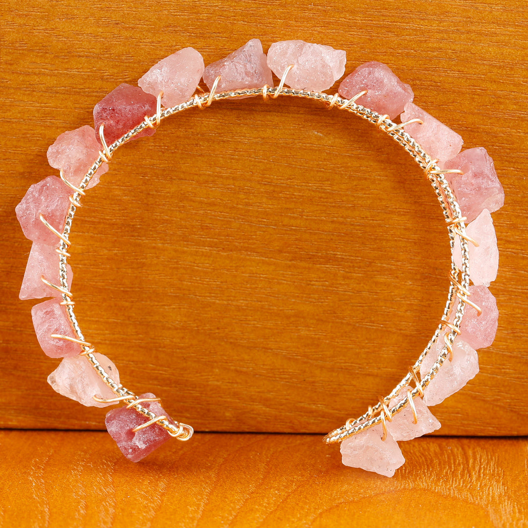 Ladies Healing Crystal Bead Bracelet